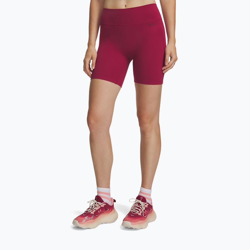 Dámske tréningové šortky Under Armour Motion Bike Shorts claret/ox blood
