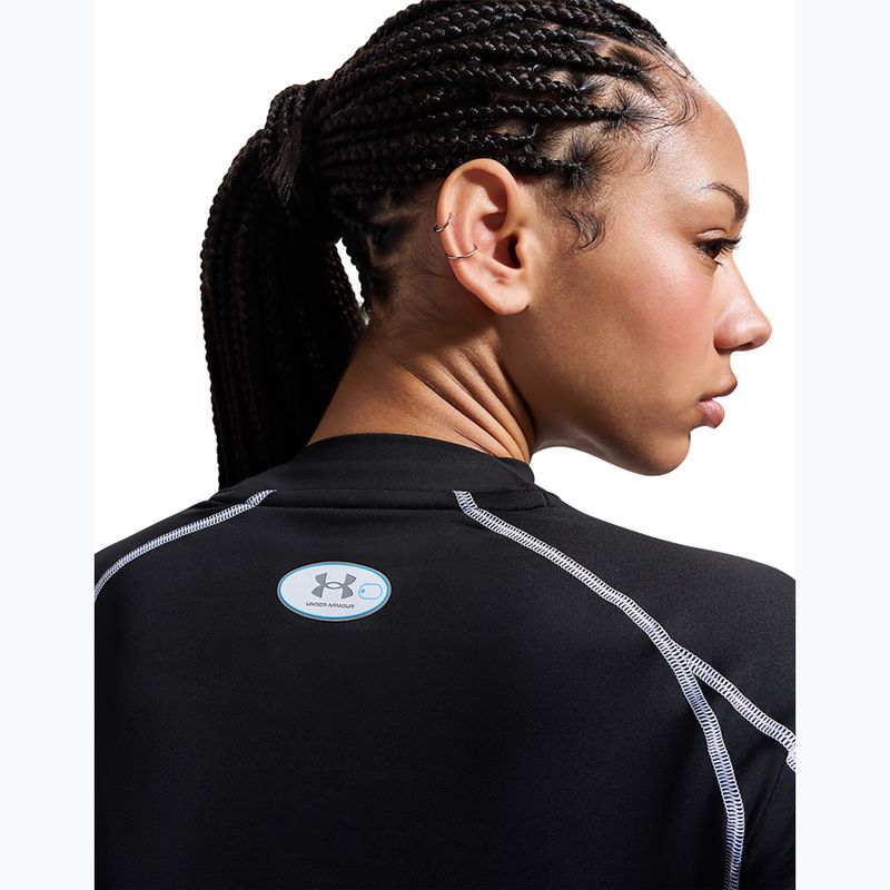 Dámske tréningové tričko longsleeve Under Armour ColdGear Elite Mock ultimate black/reflective 7