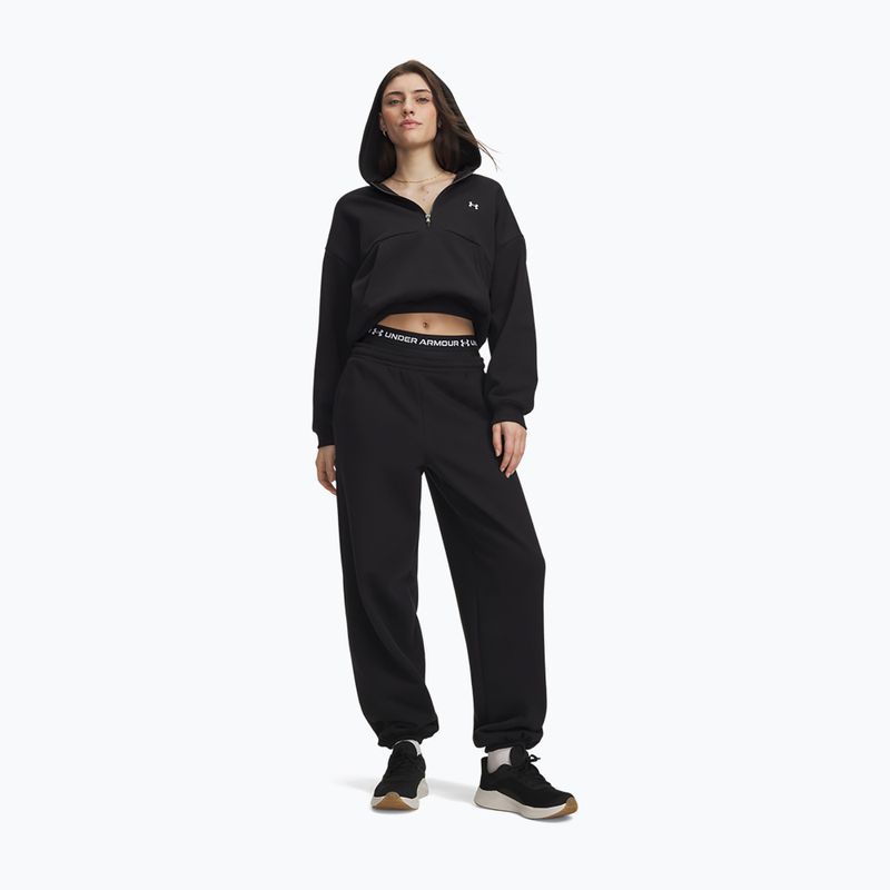 Dámske nohavice Under Armour Icon Fleece Gym Pant ultimate black/white 2