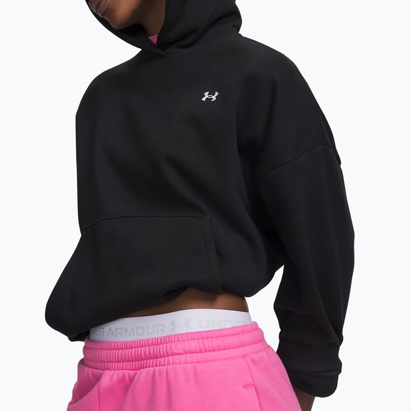 Dámska mikina Under Armour Icon Fleece Hoodie ultimate black/white 3