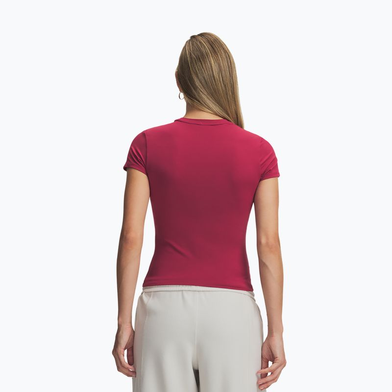 Dámske tréningové tričko Under Armour Motion Fitted SS claret/ox blood 2