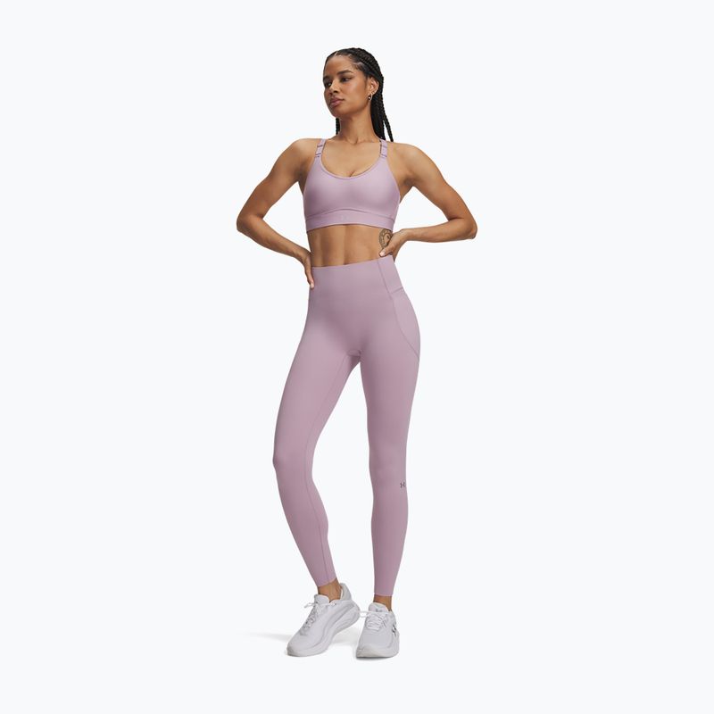 Dámske tréningové legíny Under Armour Vanish Elite Leggings mauve pink/metallic silver 2