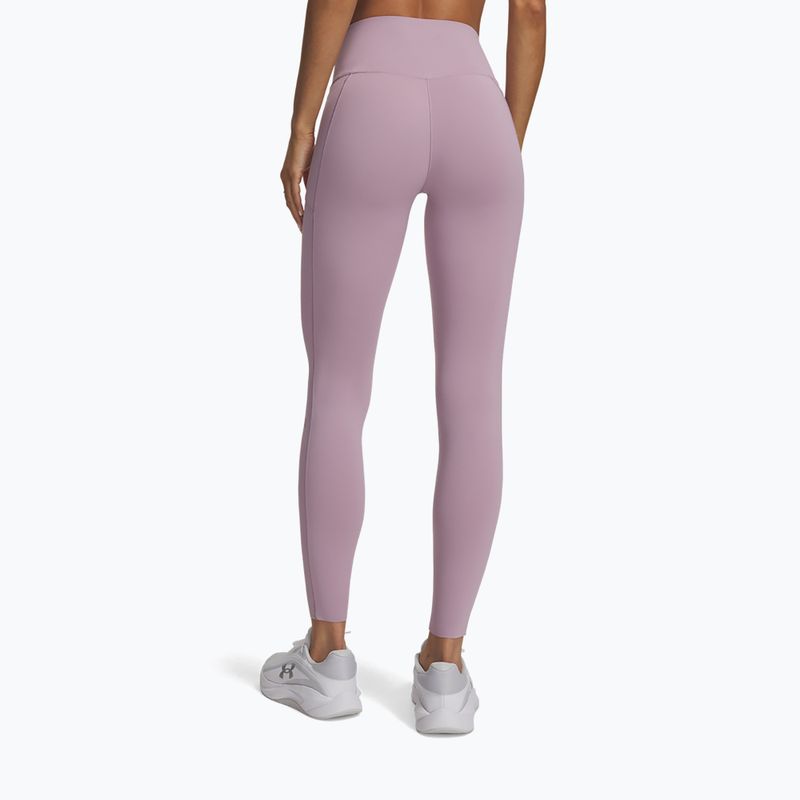 Dámske tréningové legíny Under Armour Vanish Elite Leggings mauve pink/metallic silver 3