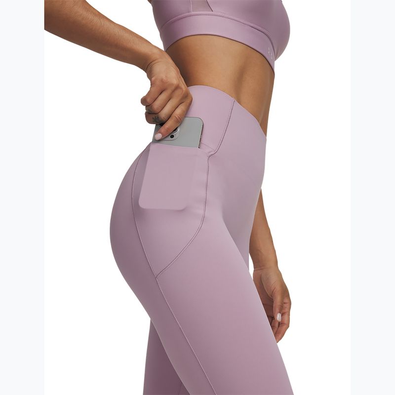 Dámske tréningové legíny Under Armour Vanish Elite Leggings mauve pink/metallic silver 4