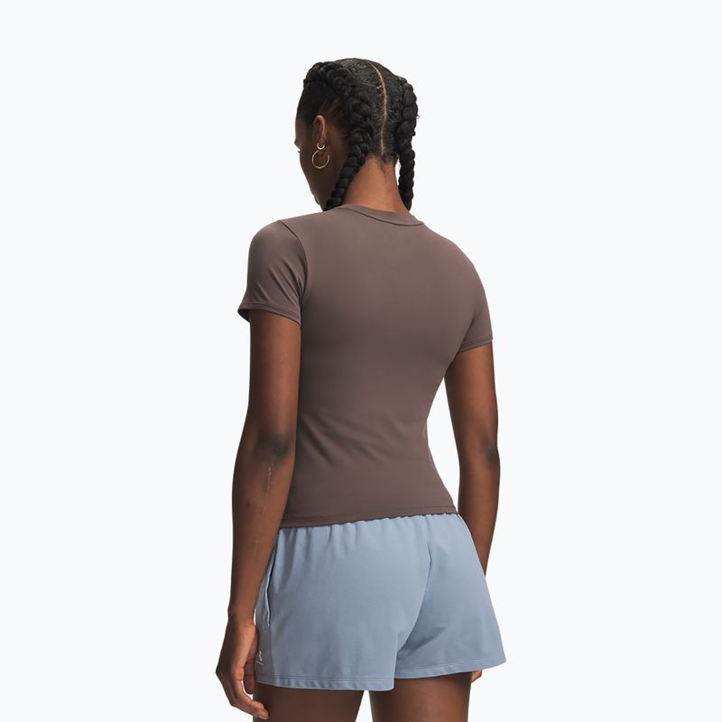 Dámske tréningové tričko Under Armour Motion Fitted SS peppercorn/white 2