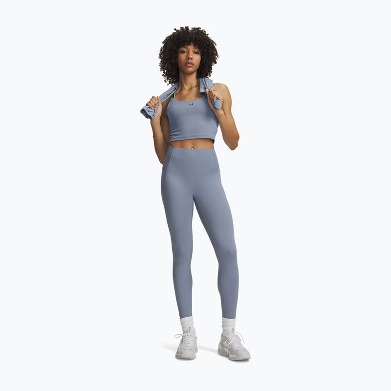 Dámske tréningové legíny Under Armour Vanish Elite Leggings blue wind/metallic silver 2