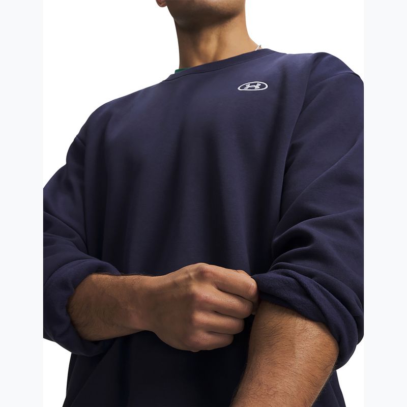 Pánska mikina Under Armour Rival Fleece Crew midnight navy/white 3
