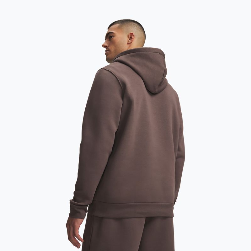 Pánska mikina Under Armour Essential Fleece Hoodie peppercorn/peppercorn 2