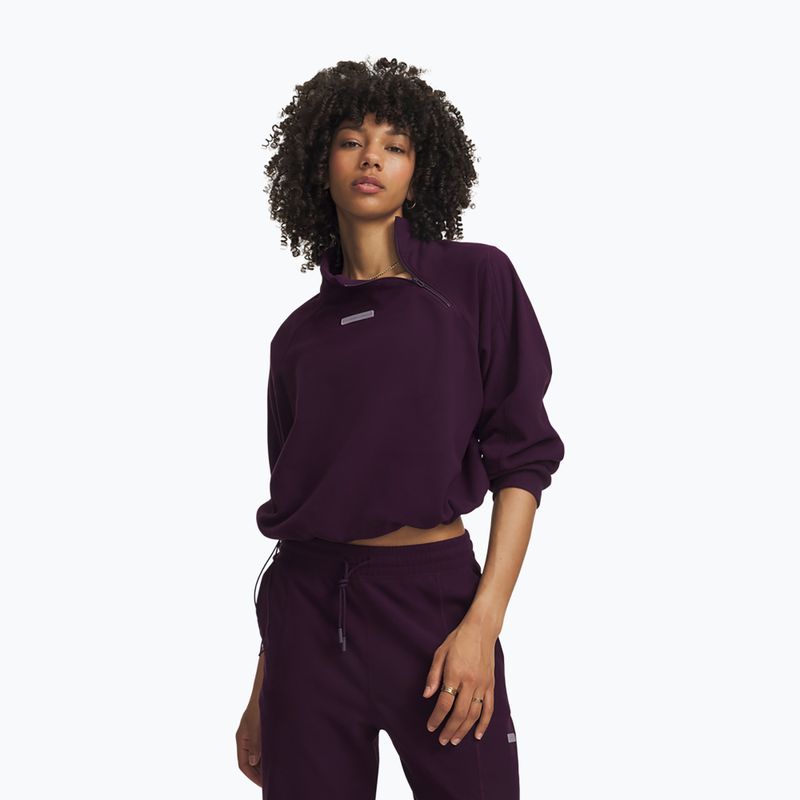 Dámska tréningová mikina Under Armour Performance Fleece Qz purple echo/purple echo