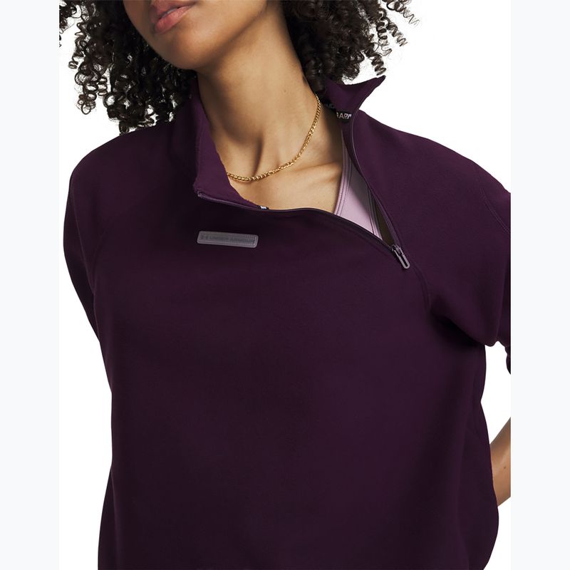 Dámska tréningová mikina Under Armour Performance Fleece Qz purple echo/purple echo 3