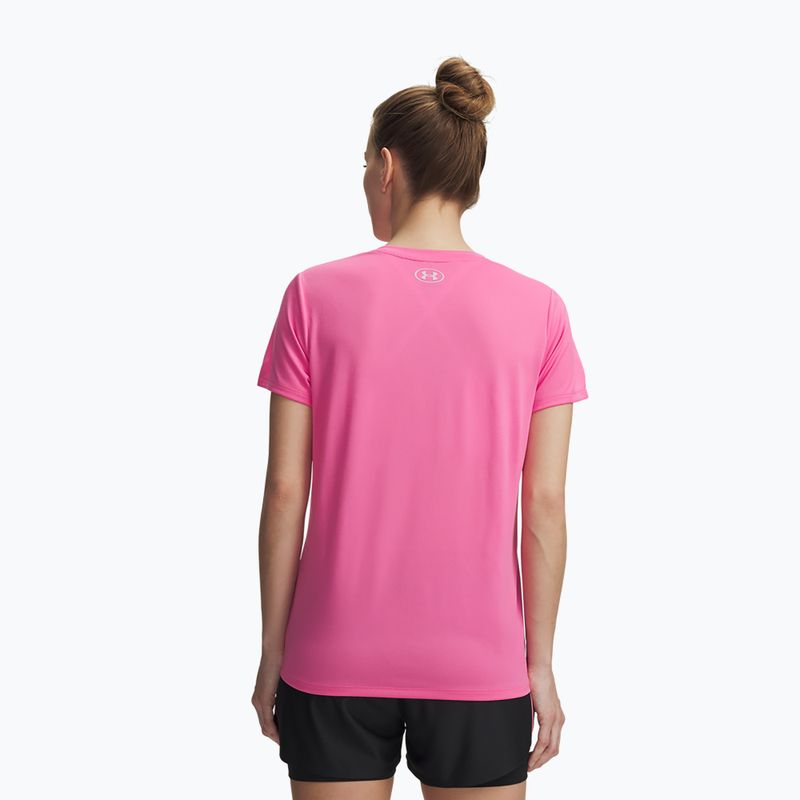 Dámske tréningové tričko Under Armour Tech SSV Solid pink frenzy/prime pink 2
