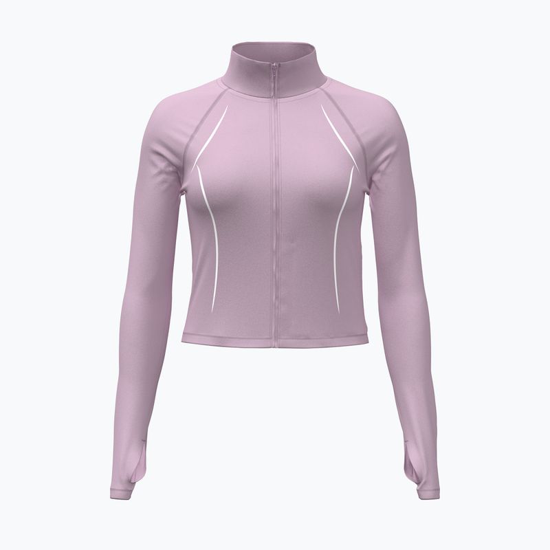 Dámska tréningová mikina Under Armour Meridian Contour Full Zip mauve pink/white/mauve pink
