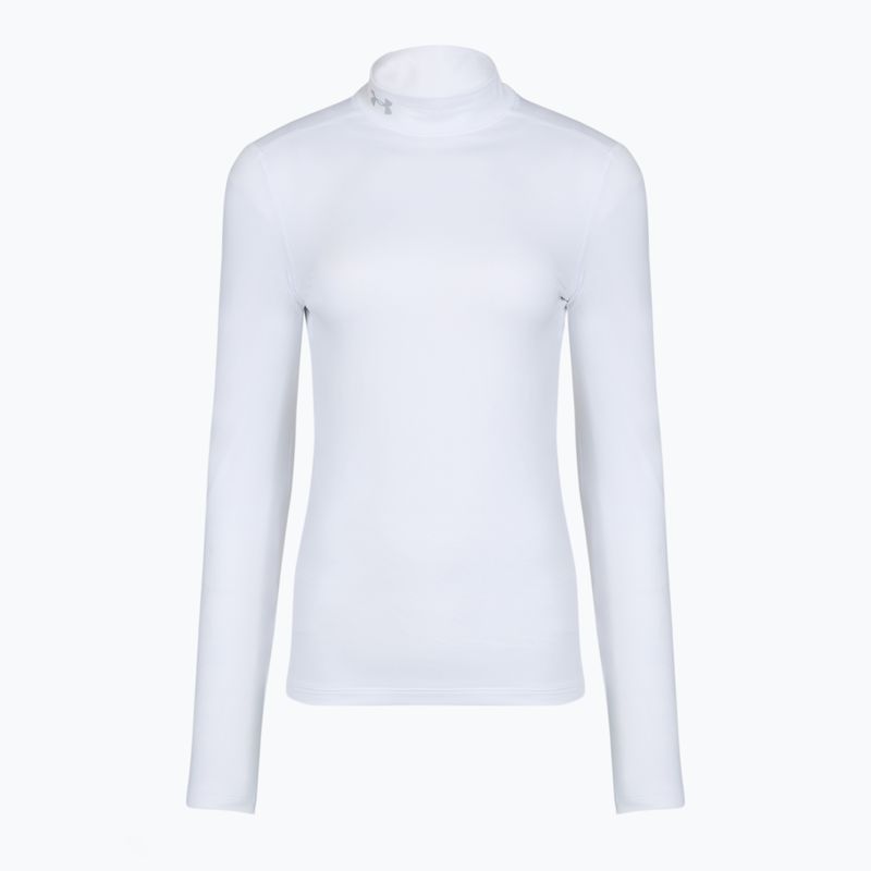 Dámske tréningové tričko longsleeve Under Armour ColdGear Mock LS white/halo gray 4