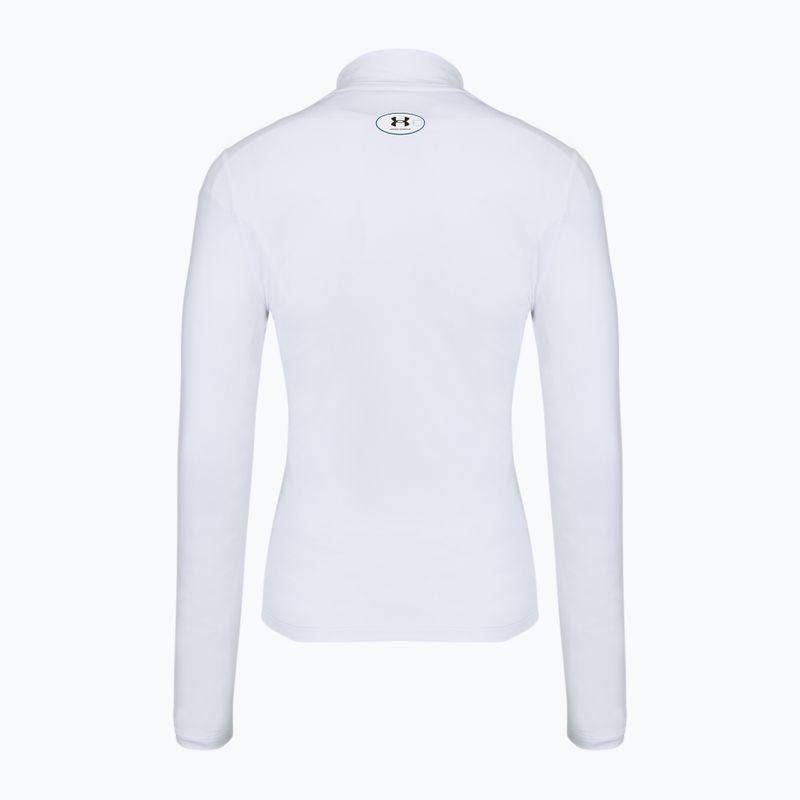 Dámske tréningové tričko longsleeve Under Armour ColdGear Mock LS white/halo gray 5