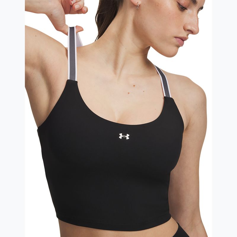 Dámske tréningové tričko Under Armour Motion Sport Tape Tank ultimate black/castlerock/white 3