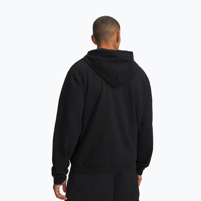 Pánska mikina Under Armour Rival Fleece Full Zip ultimate black/white 2