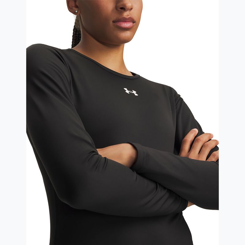 Dámske tréningové tričko longsleeve Under Armour ColdGear Crew ultimate black/white 3