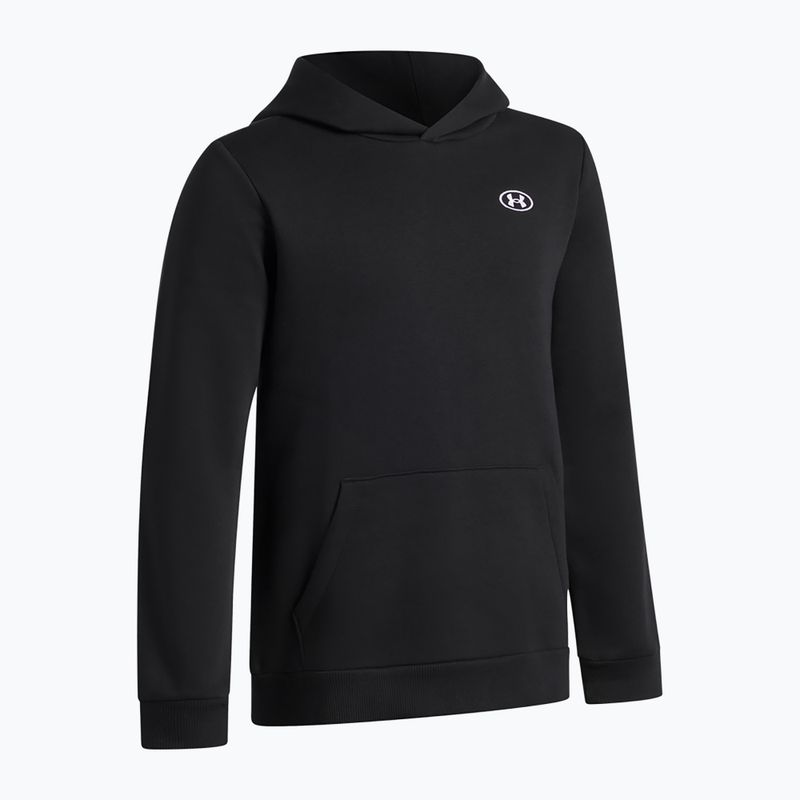 Detská mikina Under Armour B Rival Fleece Hoodie ultimate black/white 3