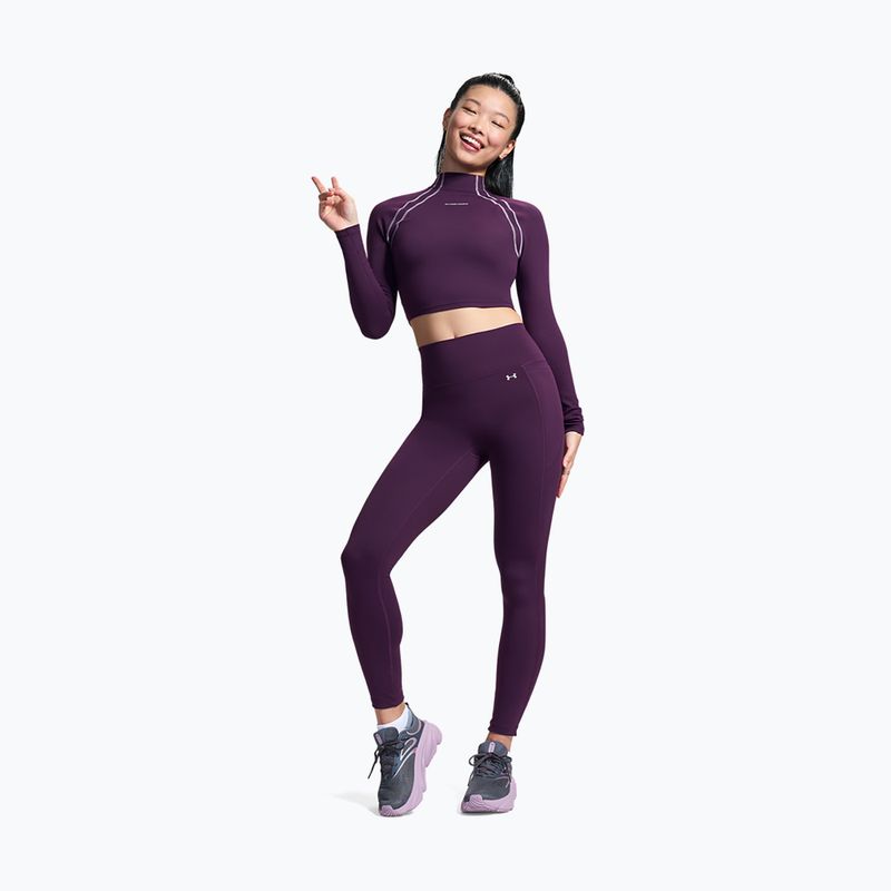 Dámske tréningové legíny Under Armour Motion Leggings purple echo/mauve pink 2