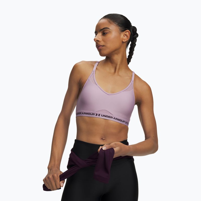 Fitness podprsenka Under Armour Crossback Low mauve pink/purple echo