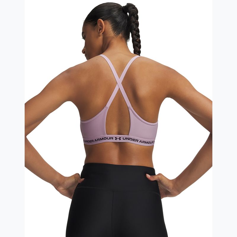 Fitness podprsenka Under Armour Crossback Low mauve pink/purple echo 2