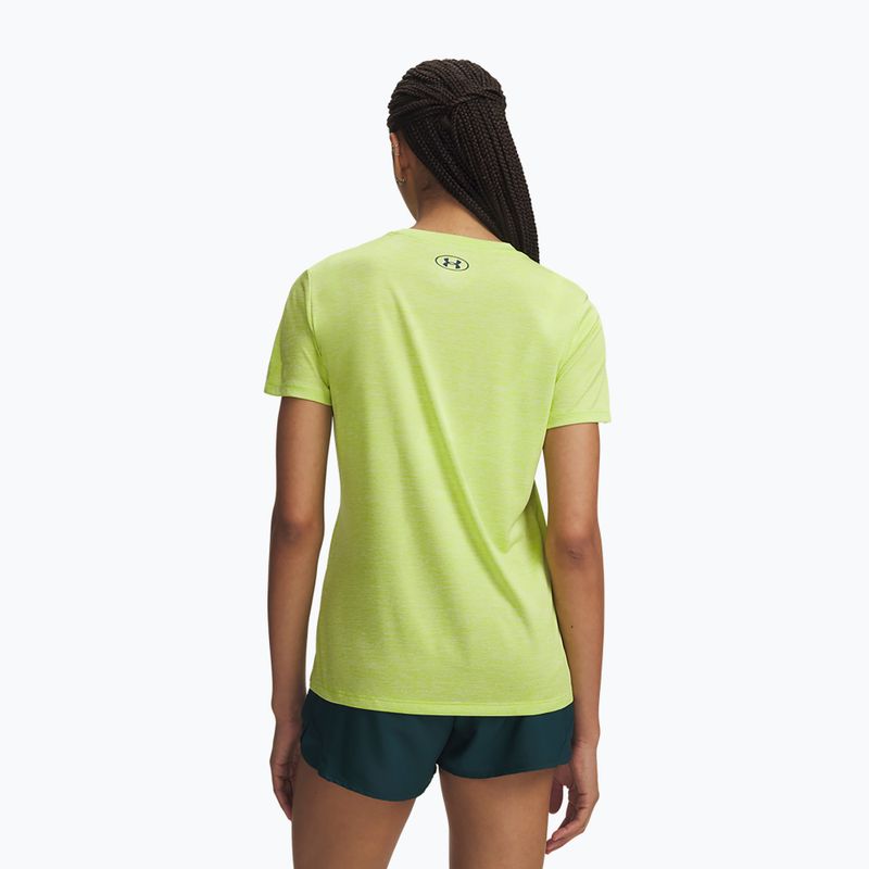 Dámske tréningové tričko Under Armour Tech Twist green citrine/arden green 2