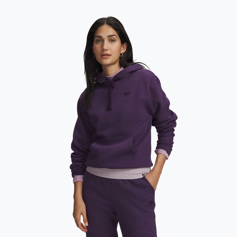 Dámska mikina Under Armour Rival Fleece Hoodie purple echo light heather/purple echo