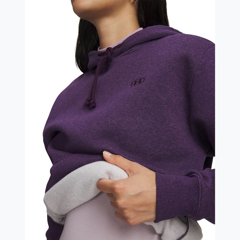 Dámska mikina Under Armour Rival Fleece Hoodie purple echo light heather/purple echo 3