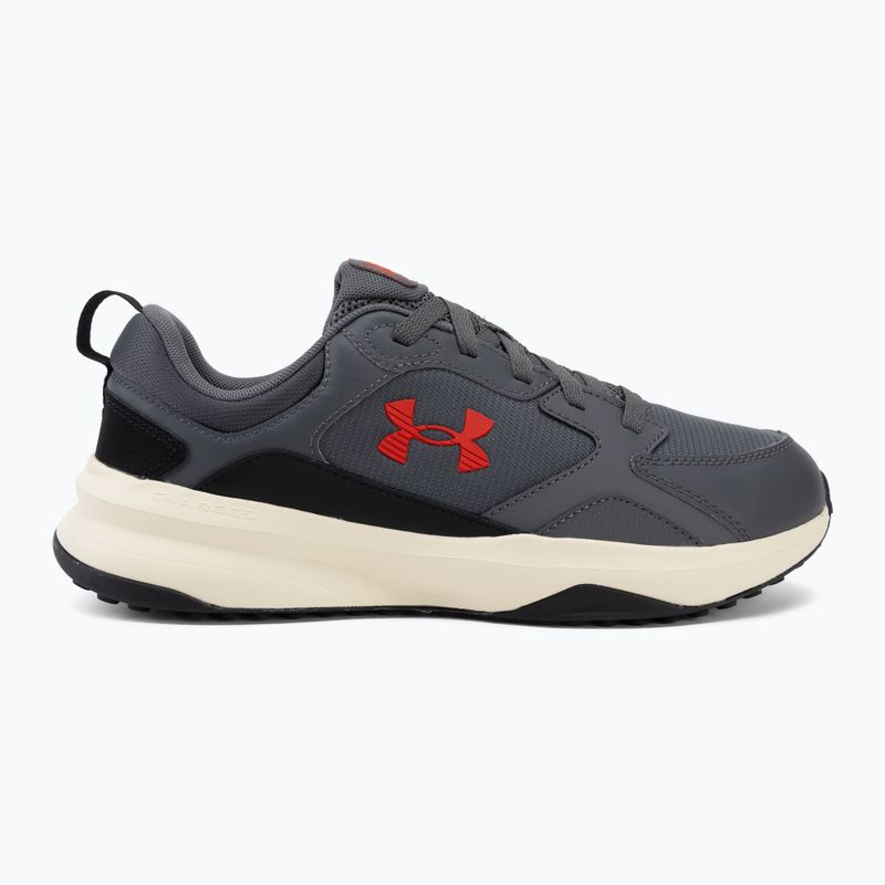 Pánske tréningové topánky Under Armour Charged Edge castlerock/winter white/anthem red 2