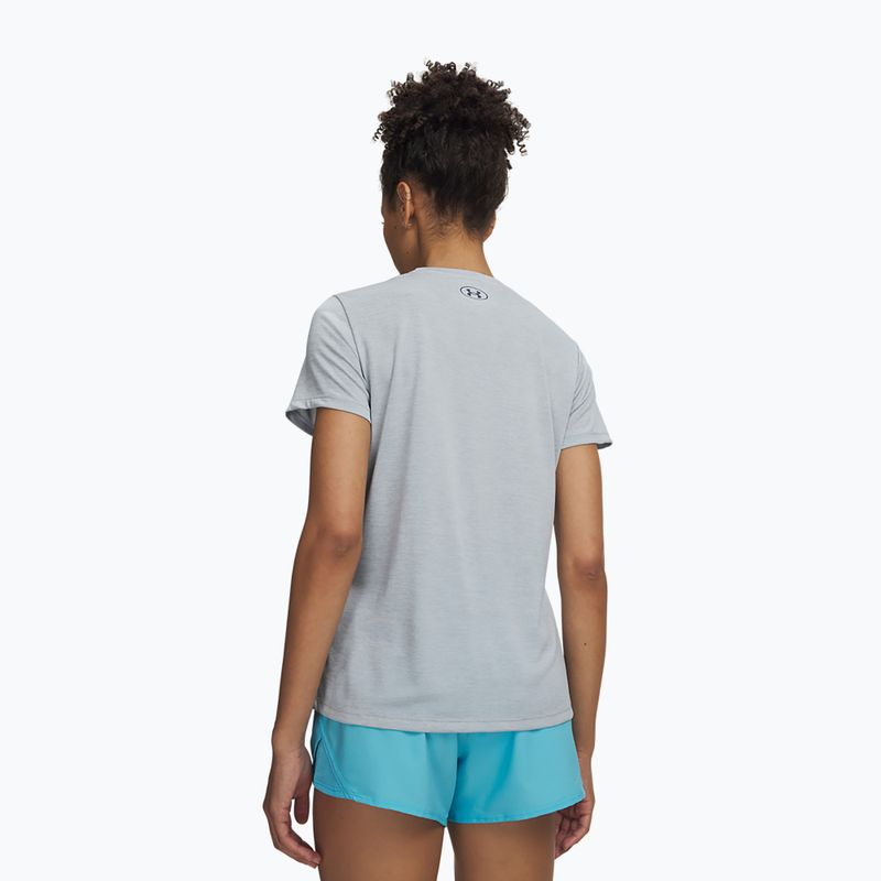 Dámske tréningové tričko Under Armour Tech Twist blue fog/downpour gray 2