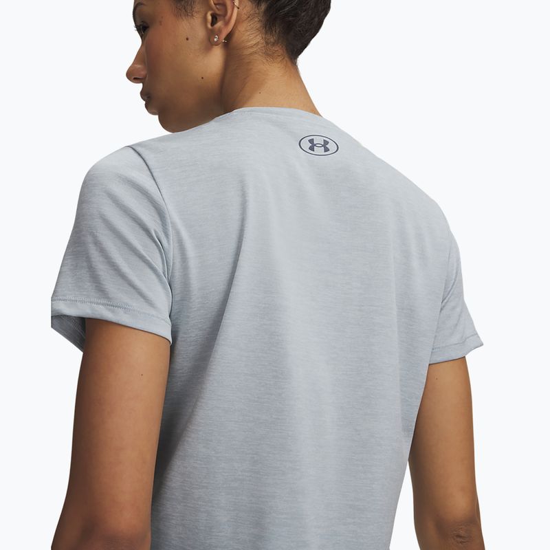 Dámske tréningové tričko Under Armour Tech Twist blue fog/downpour gray 3