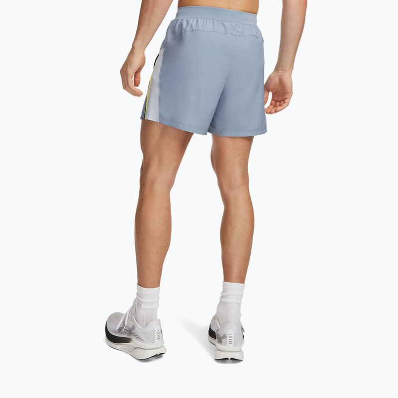 Pánske bežecké šortky Under Armour Launch 5" Shorts blue wind/flash light/reflective 3