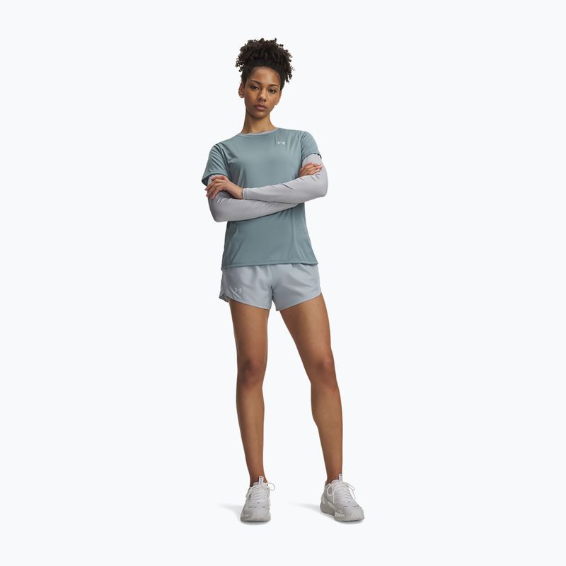 Dámske bežecké šortky Under Armour Fly By 3" Shorts blue fog/blue fog/reflective 2