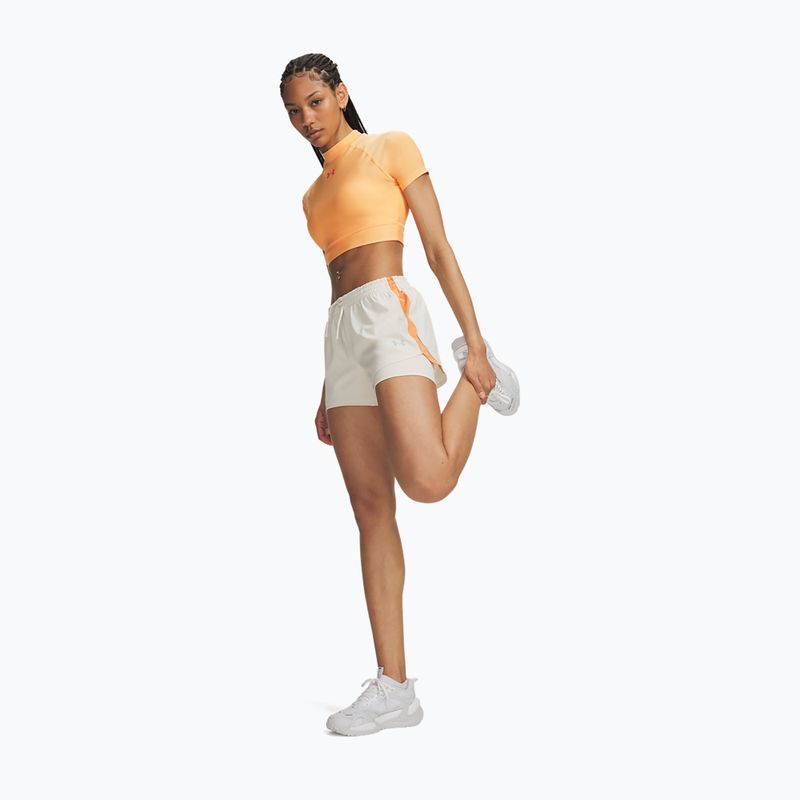 Dámske bežecké šortky Under Armour Velociti Pro 4" 2N1 Shorts stone/reflective 2