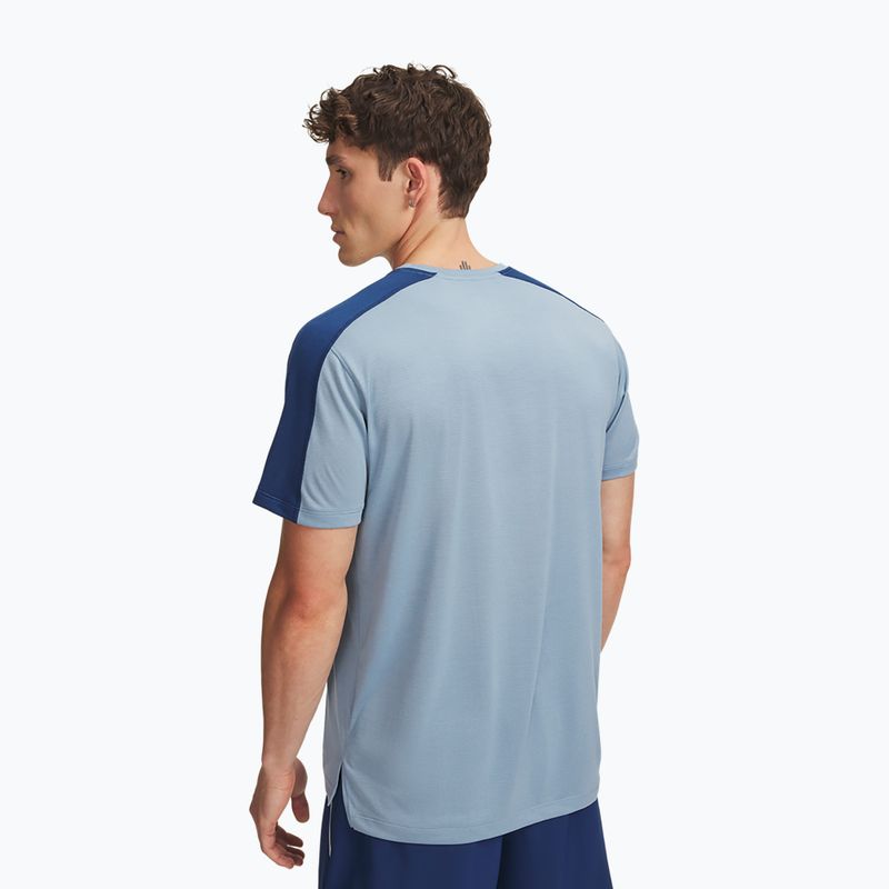 Pánske bežecké tričko Under Armour Velociti Reflect blue wind/blackout navy/reflective 2