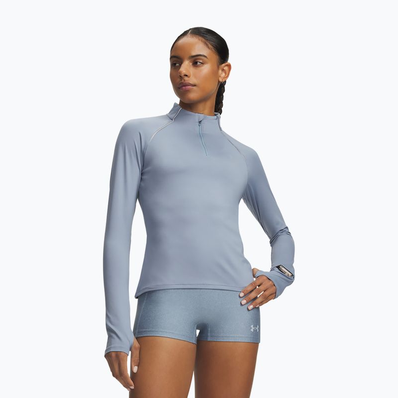 Dámska bežecká mikina Under Armour Velociti Half Zip blue wind/reflective