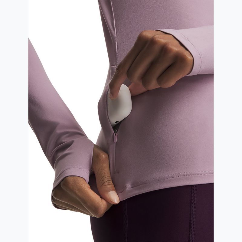 Dámska bežecká mikina Under Armour Velociti Half Zip mauve pink/reflective 3