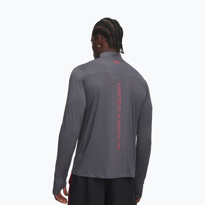 Pánska mikina Under Armour Tech Utility 1/4 Zip castlerock/racer red 2