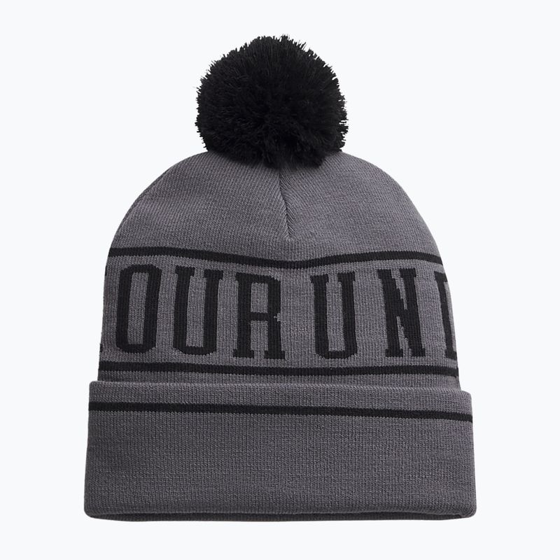 Pánska zimná čiapka Under Armour Halftime Pom Beanie castlerock/black/black 2