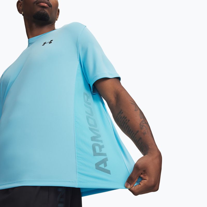Pánske tréningové tričko Under Armour Tech Utility SS fresco blue/black 3