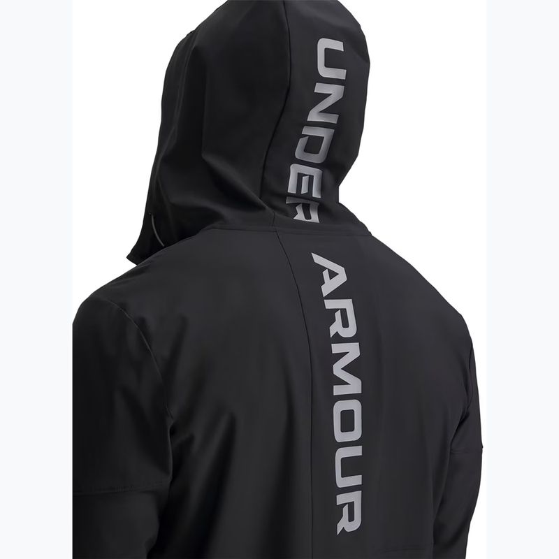 Pánska tréningová bunda Under Armour Tech Utility Woven Jacket black/black/steel 3