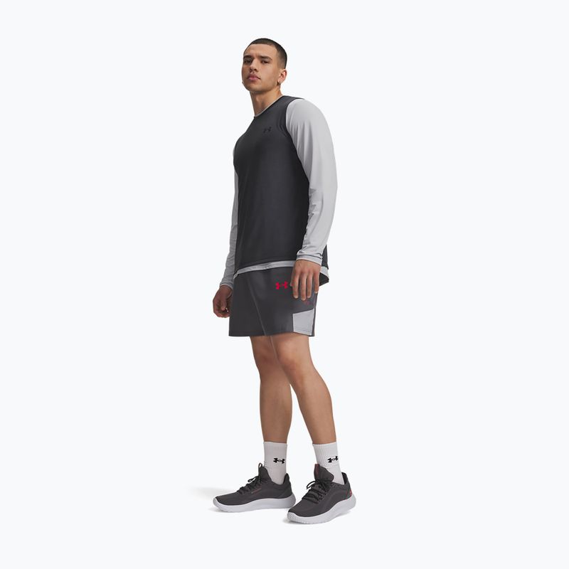 Pánske tréninkové šortky Under Armour Tech Utility Shorts castlerock/mod gray/racer red 2