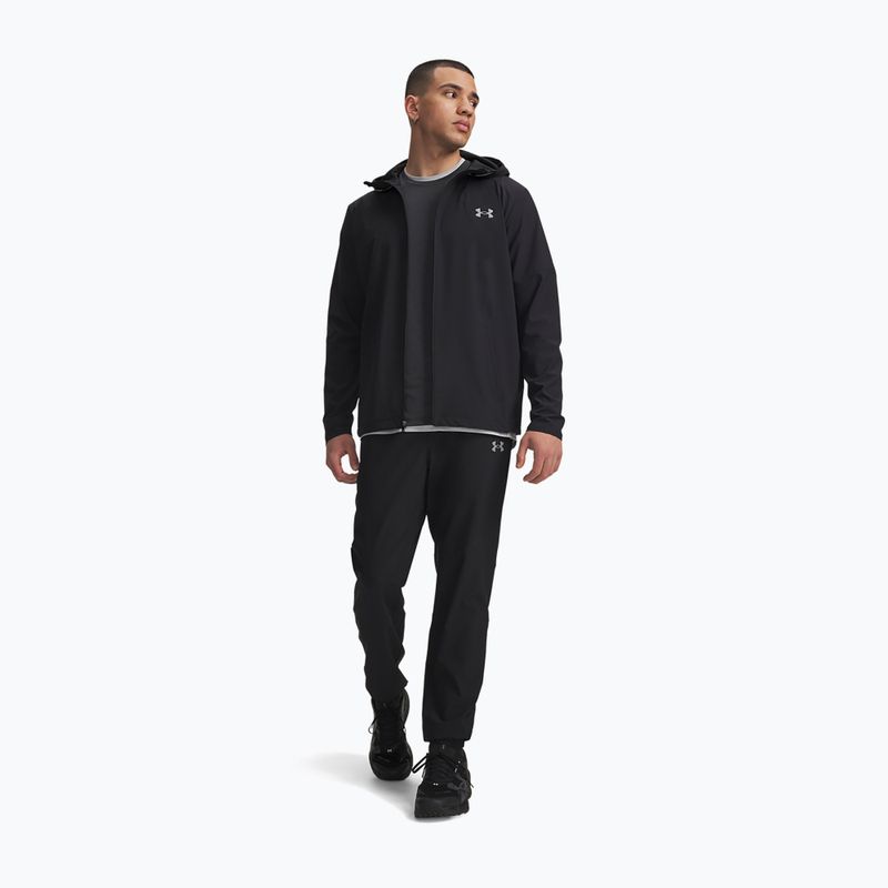 Pánske tréningové nohavice Under Armour Tech Utility Woven Pants black/black/steel 2
