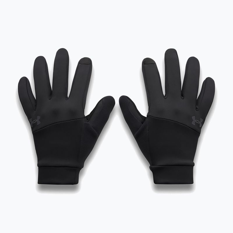 Pánske bežecké rukavice Under Armour Velociti Liner black/black/reflective 2
