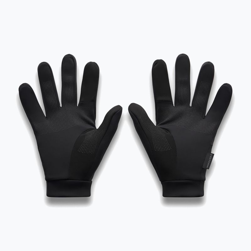 Pánske bežecké rukavice Under Armour Velociti Liner black/black/reflective 3