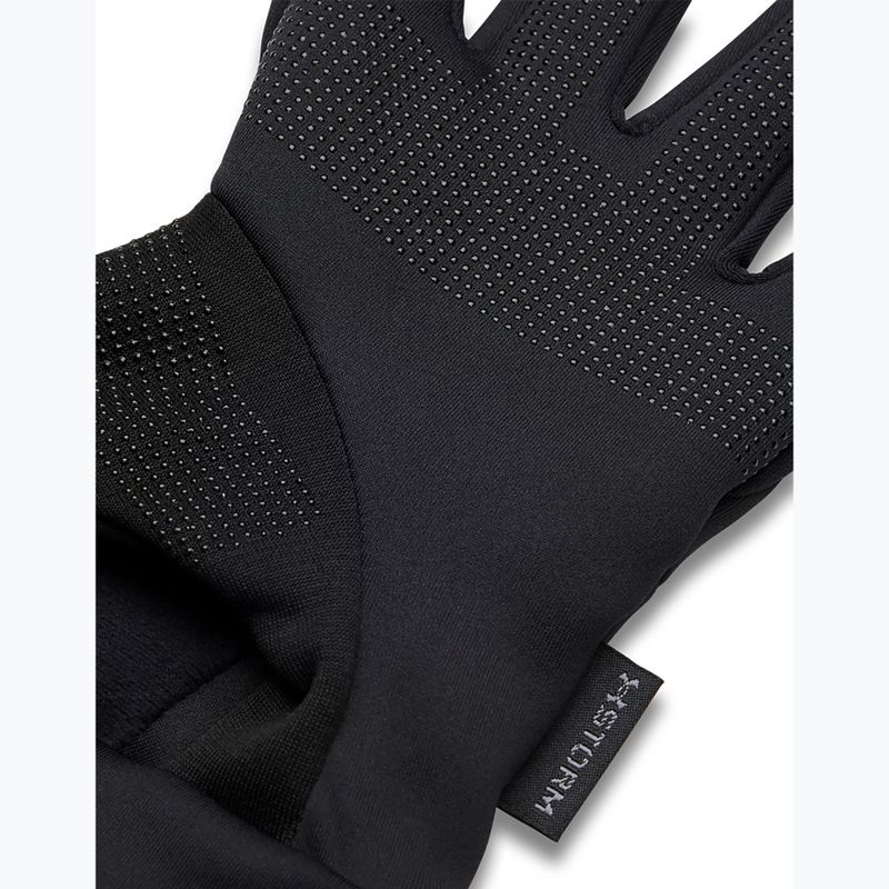 Pánske bežecké rukavice Under Armour Velociti Liner black/black/reflective 4