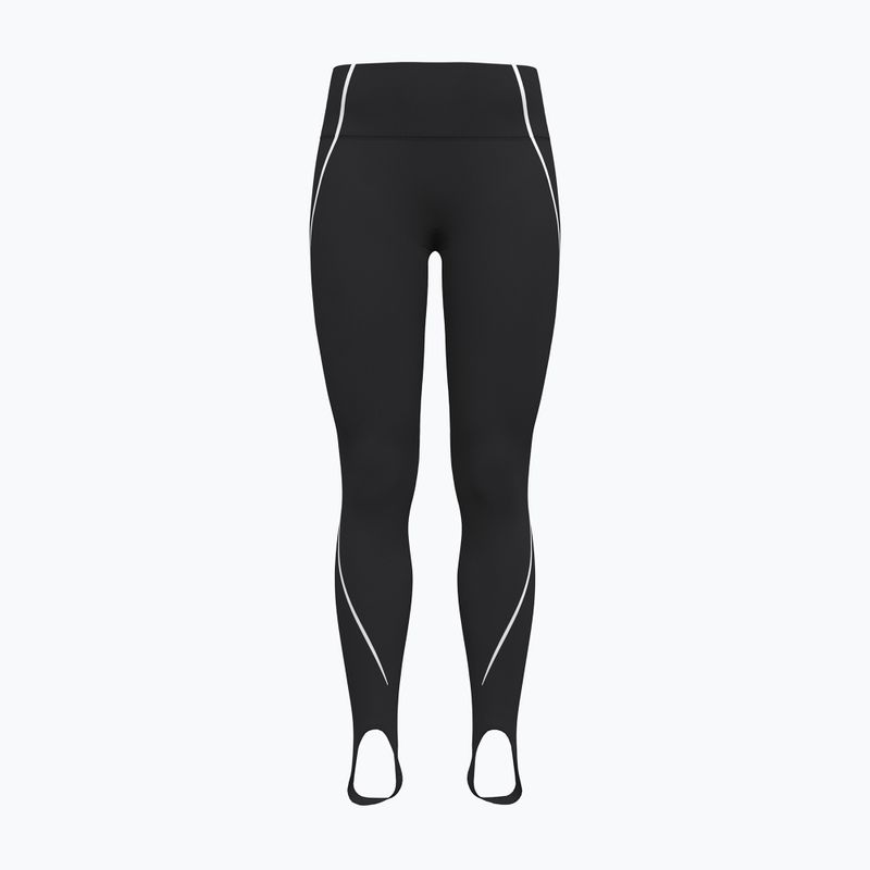 Dámske tréningové legíny Under Armour Meridian Contour Stirrup Leggings ultimate black/white/ultimate black