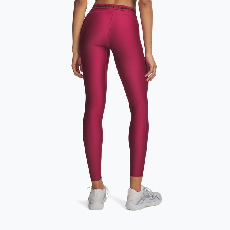 Dámske tréningové legíny Under Armour HeatGear Leggings claret/ox blood 3