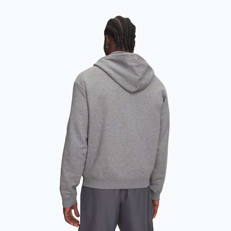 Pánska mikina Under Armour Rival Fleece Full Zip castlerock light heather/black 2
