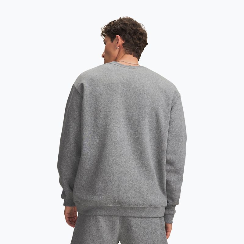 Pánska mikina Under Armour Rival Fleece Crew castlerock light heather/white 2